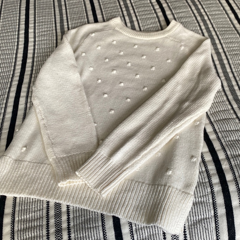 Old Navy cream dotted sweater